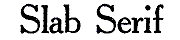 SlabSerif